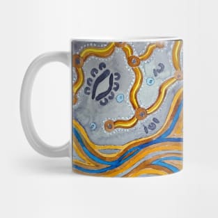 Aboriginal Art - Lines Mug